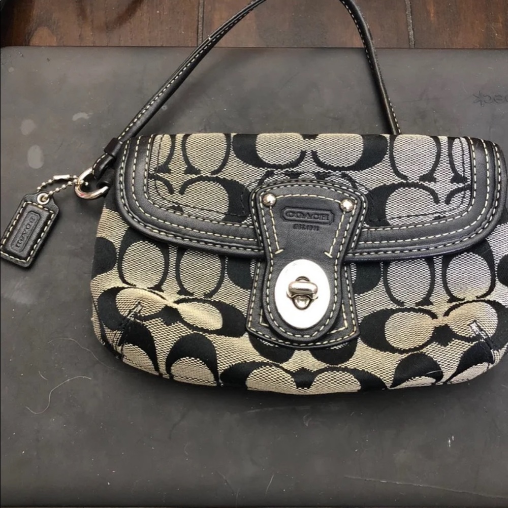 COACH signature C wristlet